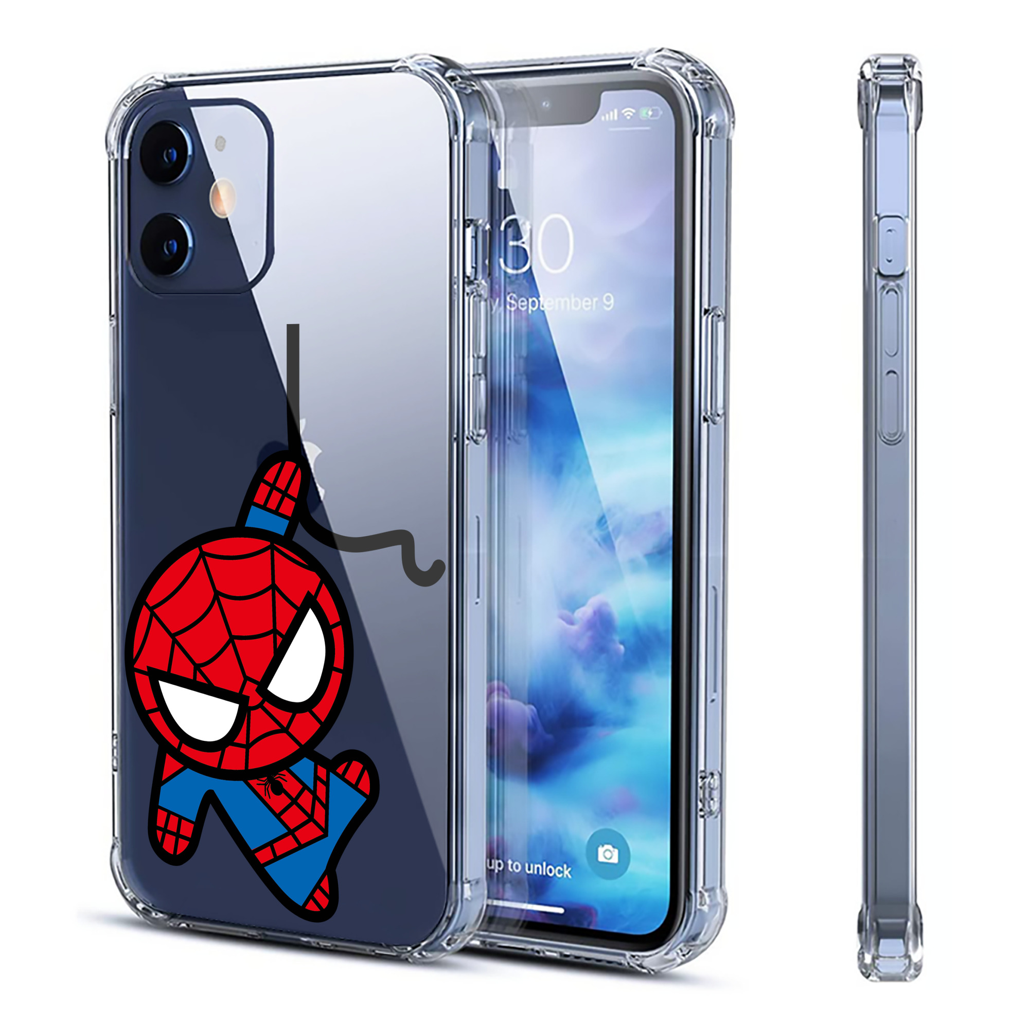 （画像用） アベンジャーズ The Avengers 【iPhone 12シリーズ対応】透明スマホケース（クリアソフトケース）